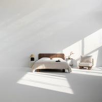 هيكل سرير «ماجو» مع لوح رأس