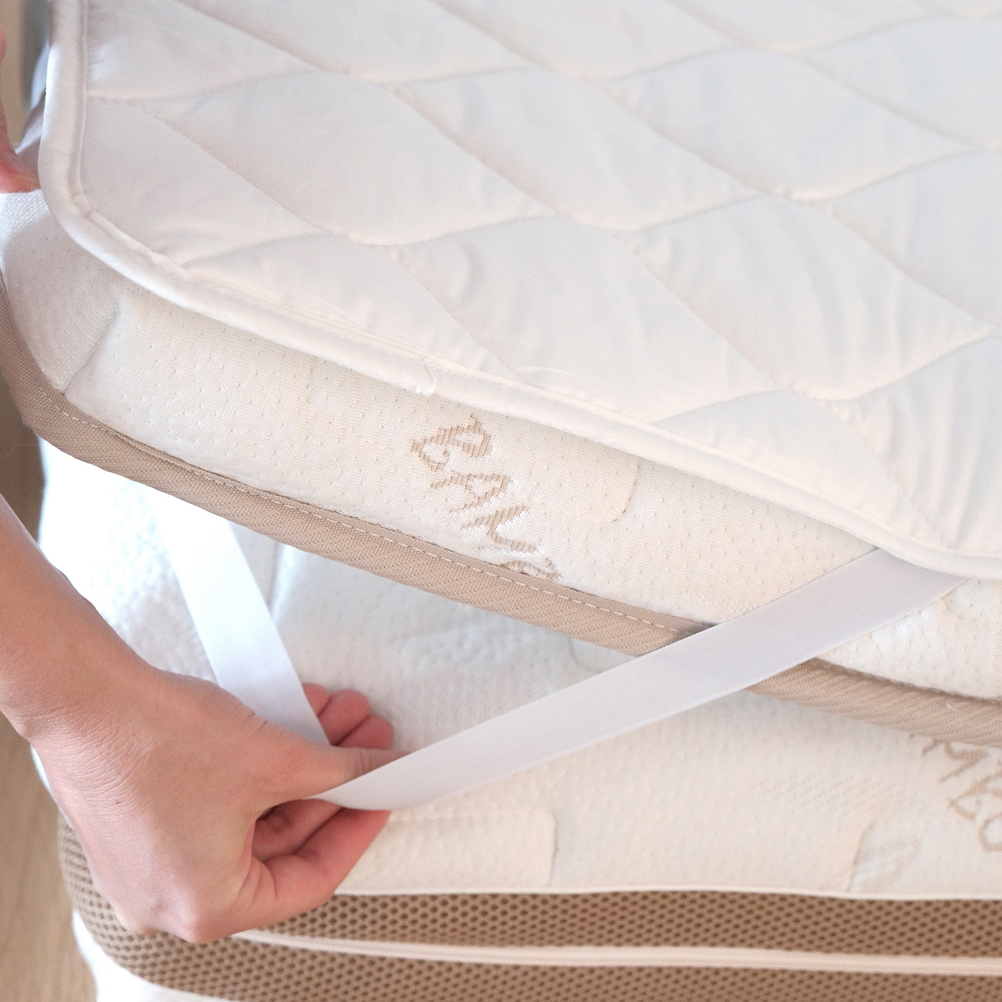 Organic cot hotsell mattress protector